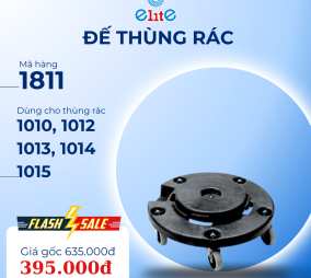 Đế bằng sắt có bánh xe 1811 - Dùng cho thùng rác 1010, 1012, 1013, 1014, 1015