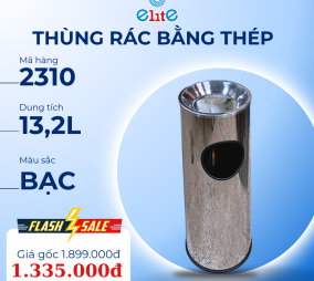 Thùng rác bằng thép không gỉ 13,2L - 2310