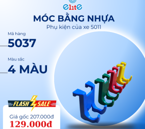 Móc bằng nhựa 5037, là phụ kiện của xe 5051 (Set 4 màu)