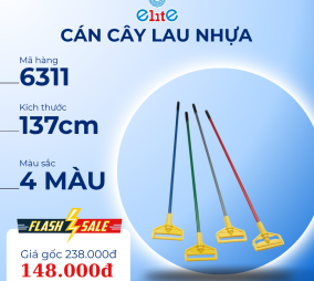 Cán cây lau sàn bằng nhựa 137cm - 6311
