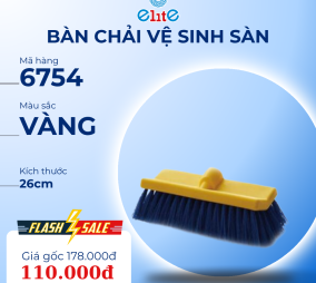 Bàn chải vệ sinh sàn nhà màu vàng TRUST  6754