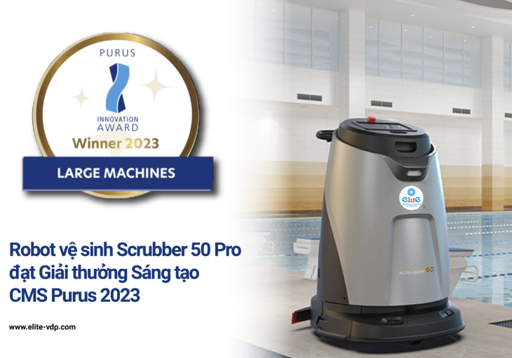 The Scrubber 50 Pro industrial cleaning robot won the 2023 CMS Purus Innovation Award ​